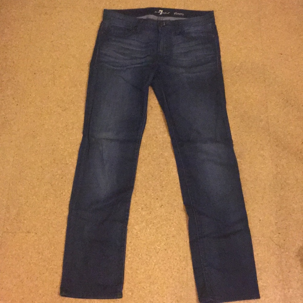 7 For All Mankind “Slimmy” medium/dark wash jean